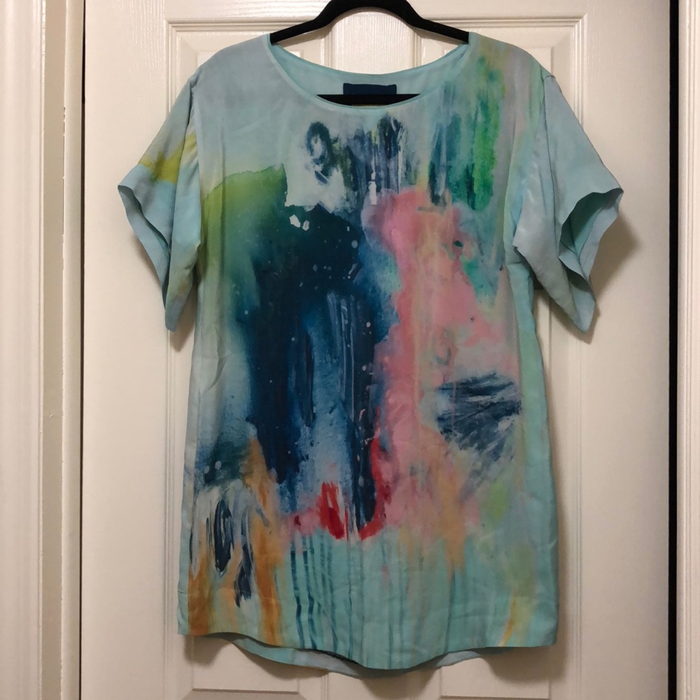 Anthropologie Maeve Watercolor Shift Dress